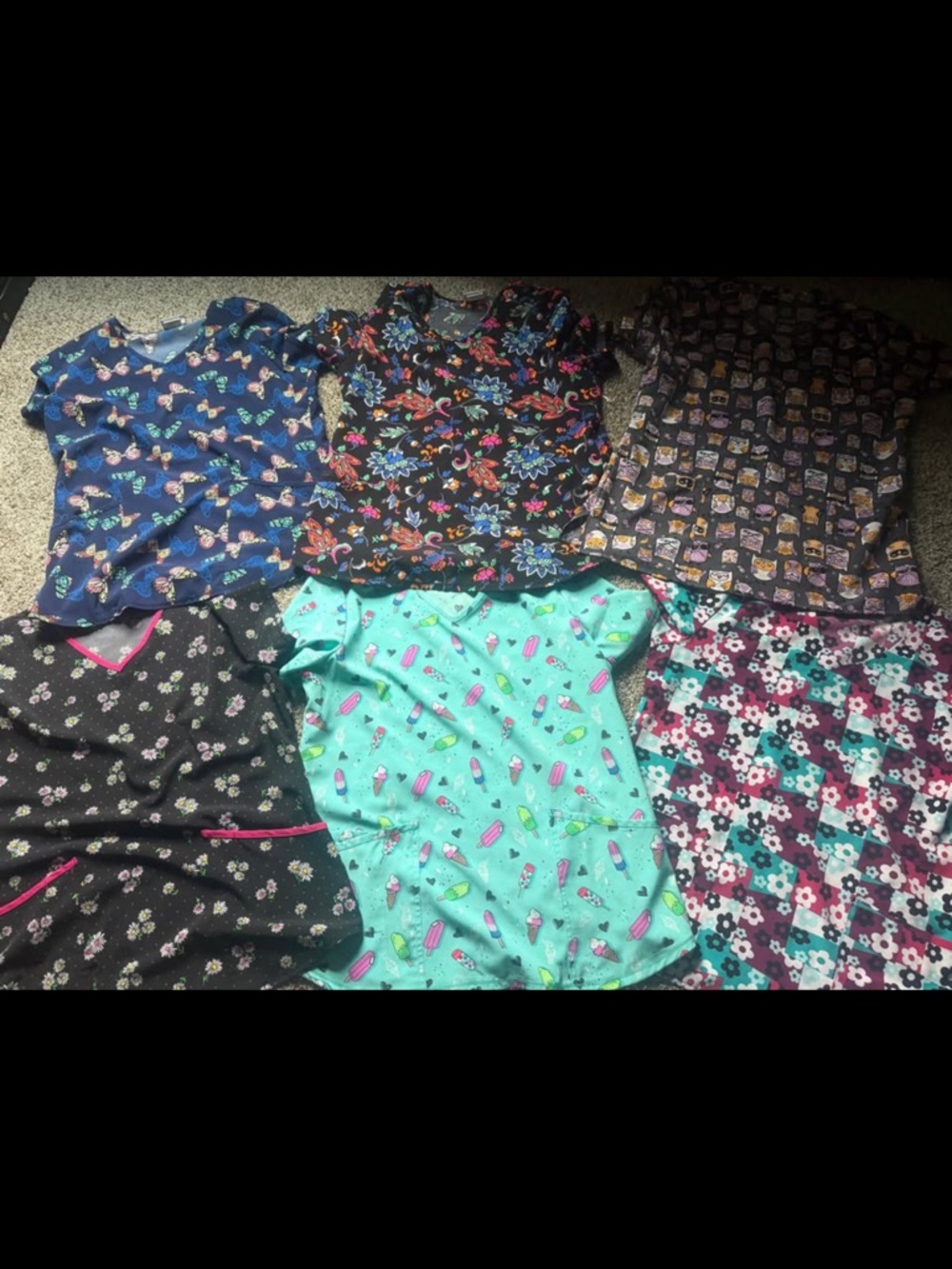 Women scrub tops